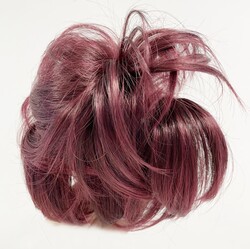 Prenses Peruk - Ateş Kızılı Telli Kolay Topuz Takma Saç