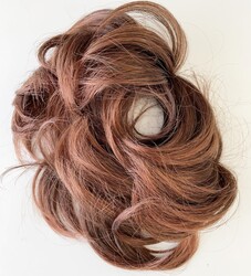 Prenses Peruk - Bakır Kızılı Lastikli Saçlı Toka Postiş