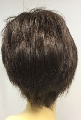 Boyasız Doğal Saç Kısa Kesim Gerçek Saç Peruk