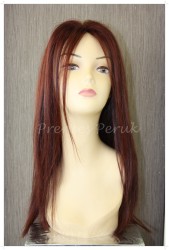 Prenses Peruk - Gerçek Saç Uzun Peruk Kızıl