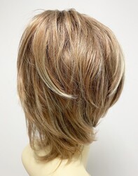 Karamel Balyajlı Modern Kısa Saç Sentetik Peruk - Thumbnail