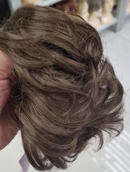 Kumral Dalgalı Model Hazır Topuz Saç Modeli - Thumbnail