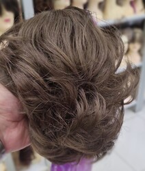 Kumral Dalgalı Model Hazır Topuz Saç Modeli - Thumbnail